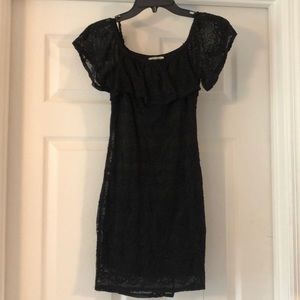 Black Lace Mini Dress